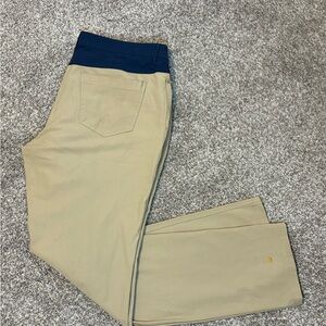 Birddogs Pants Mens 34x32 Beige Chino Slim Casual Stretch Performance Golf